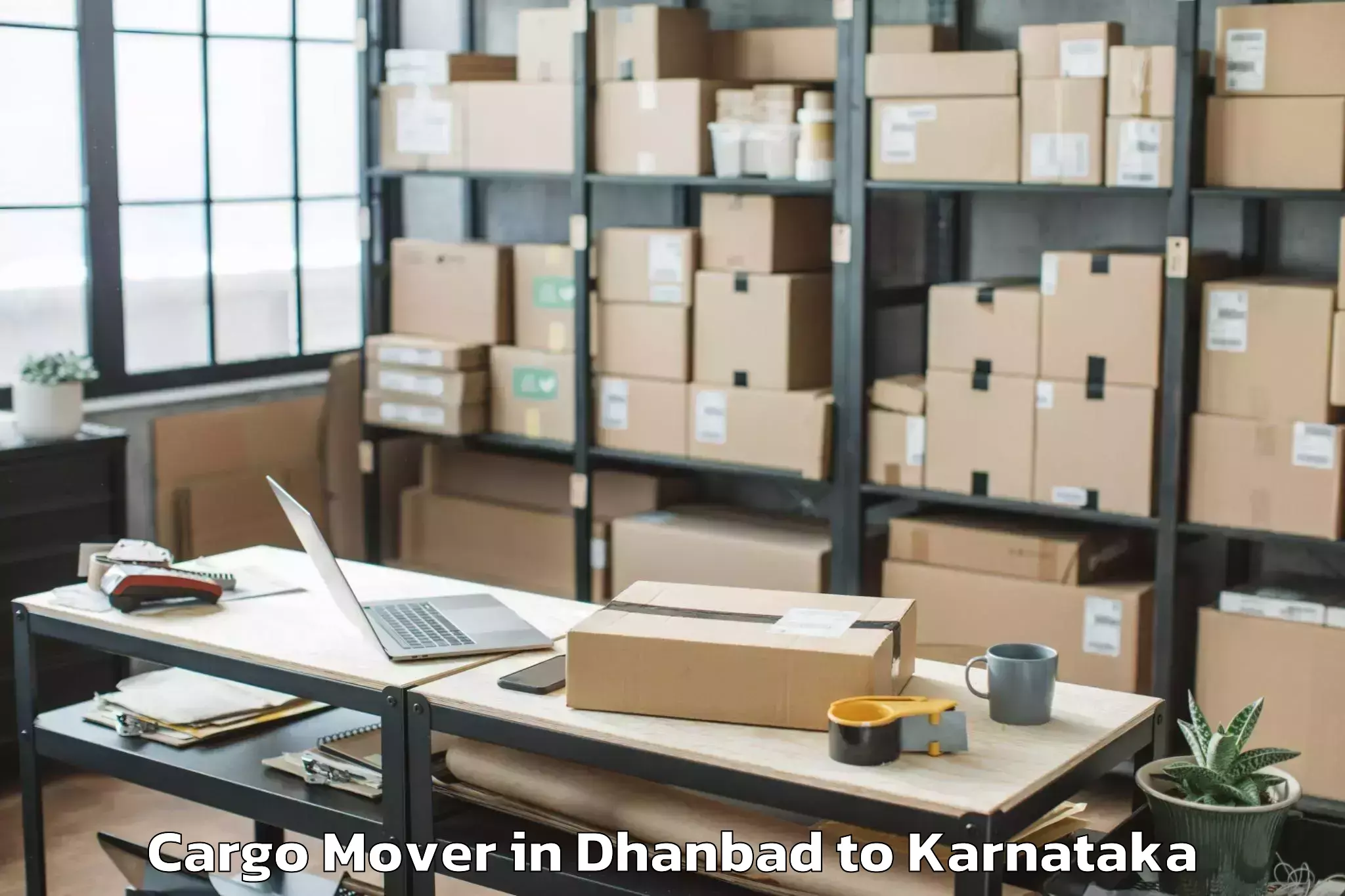 Trusted Dhanbad to Mudigere Cargo Mover